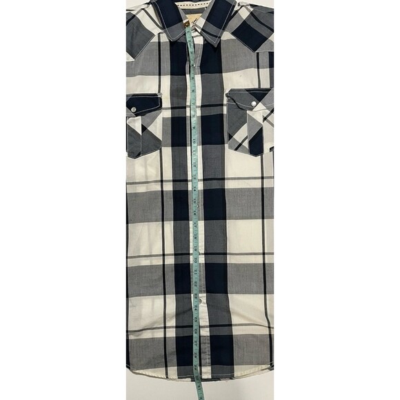 Costal Mens Multicolor Long Sleeve Pearl Snap Western Button Front Shirt Sz Lrg - Picture 7 of 7